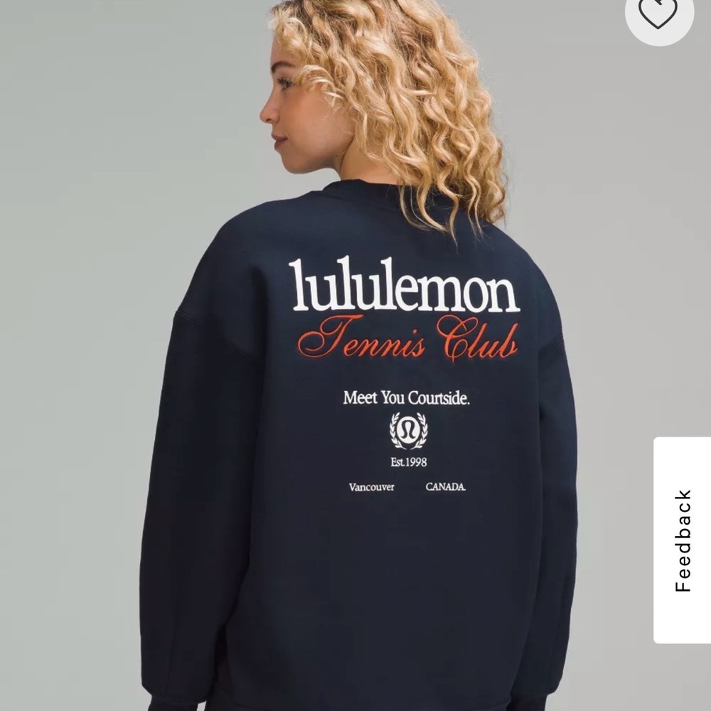 Lululemon Heavyweight Fleece Pullover Tennis Club